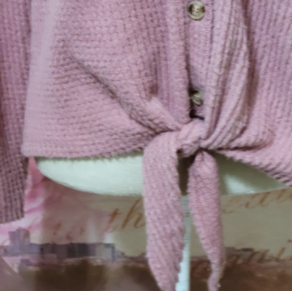 Another Reason pink sweater top - Picture 2 of 7